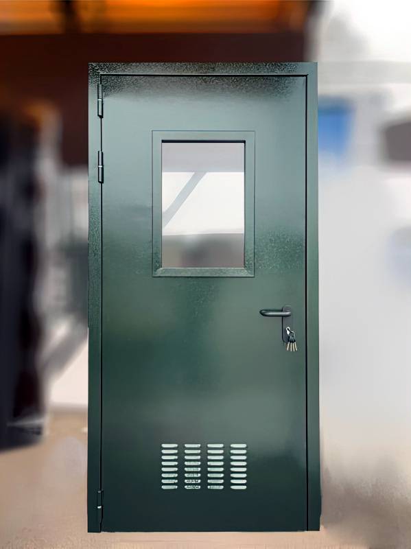 Остекленная дверь с вентиляцией Остекленная дверь с вентиляцией